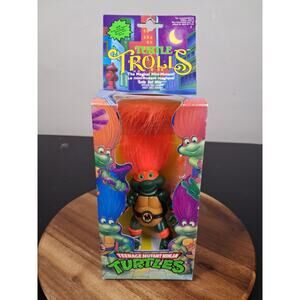TMNT Turtle Trolls Turtle Troll Mike Figure Playmates Vintage Read description